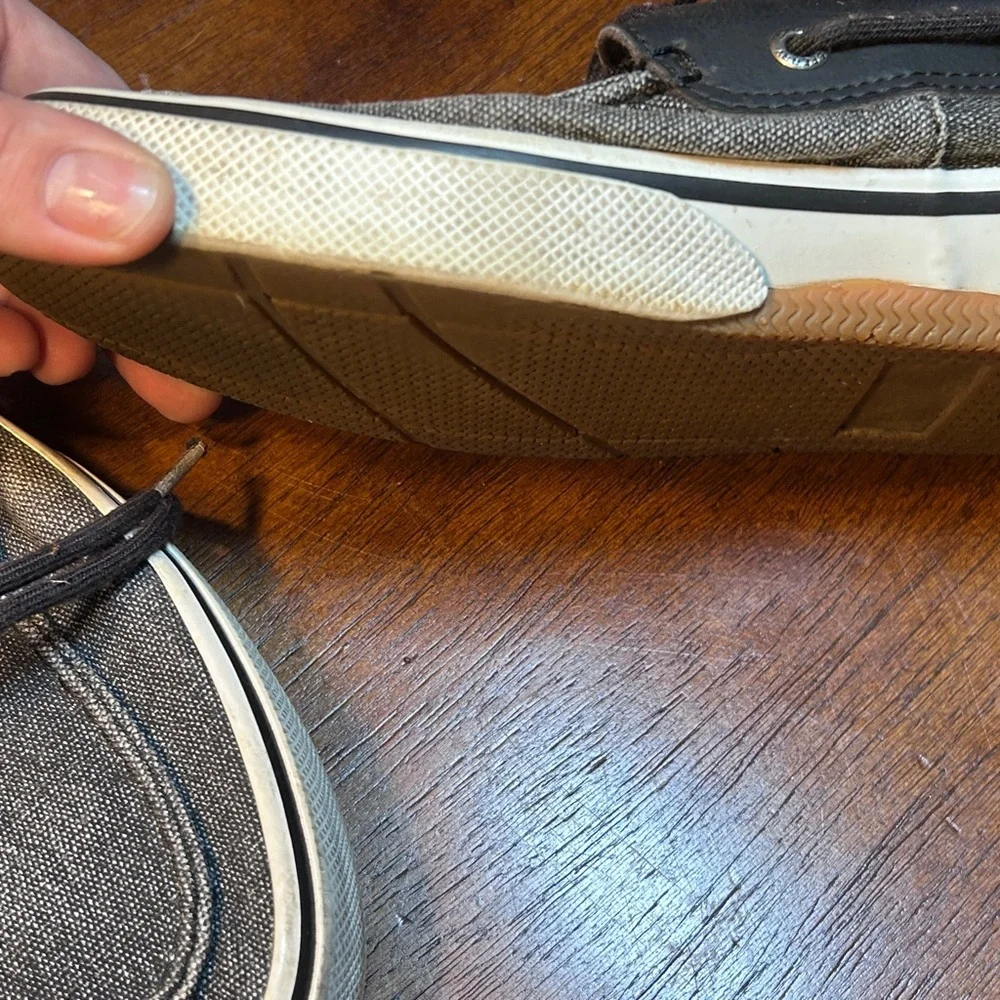 Sperry Men's Black and Gray Boat Shoes